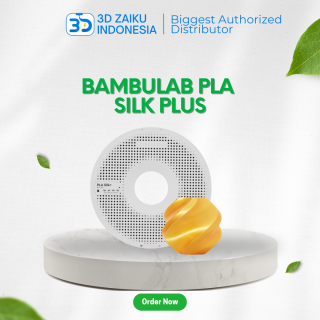 Bambulab PLA Silk PLUS 3D Printer Filament 1 KG Shiny Finish Better Adhesion with RFID